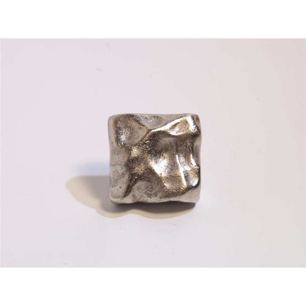 Emenee OR344-ABR Premier Collection Soft Sculpt Knob 1-1/4 inch x 1-1/4 inch in Antique Matte Brass Hammered Series